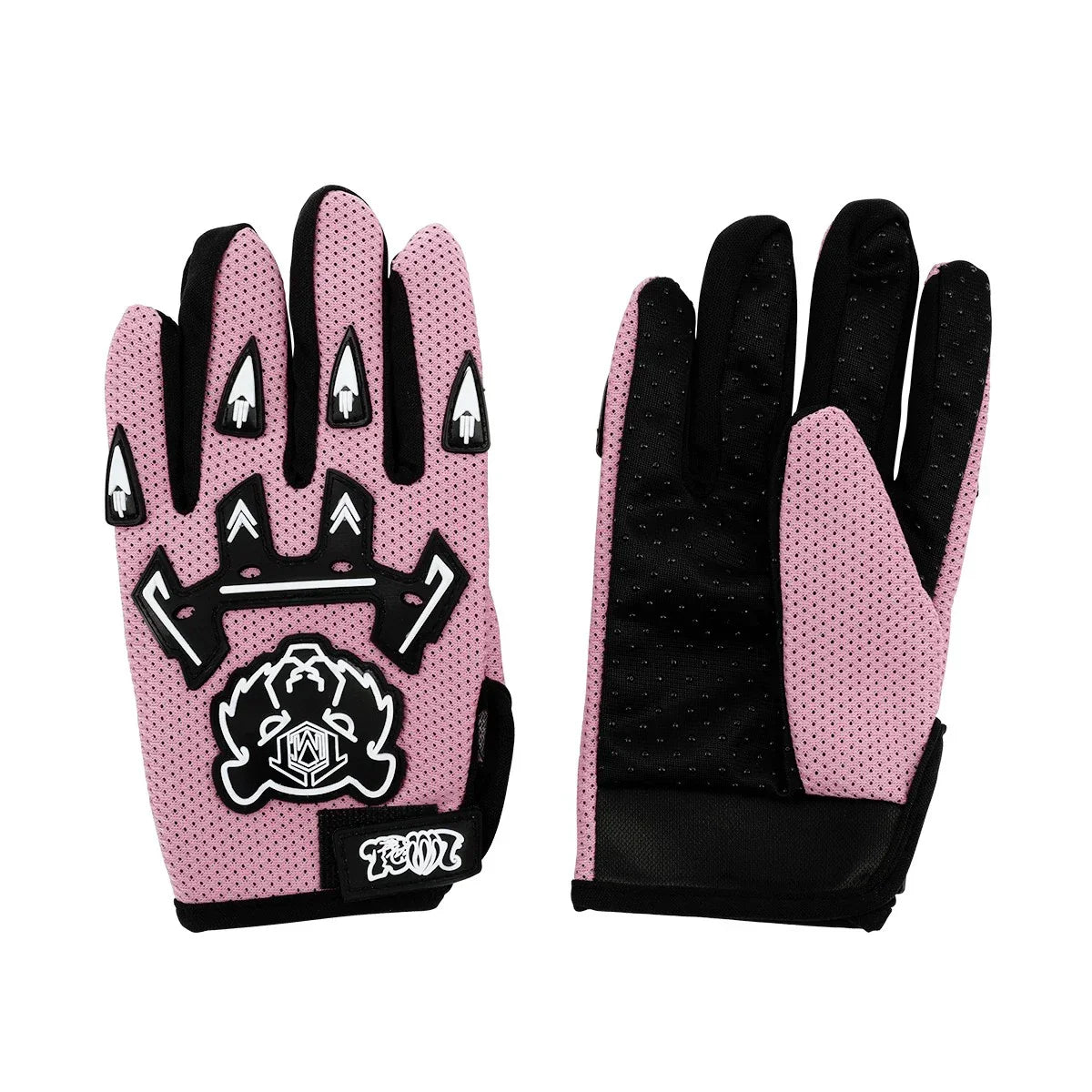 Youth ATV Helmet DOT Full Face Off-Road Racing for Kids - Pink/White (S-XL)
