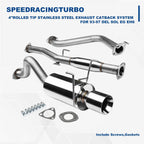 Stainless Steel Catback Exhaust System for Honda Del Sol (1993–1997) 4" Tip