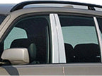 4pc. Luxury FX Stainless Steel Pillar Post Trim for 2004-2010 BMW X3 4DR
