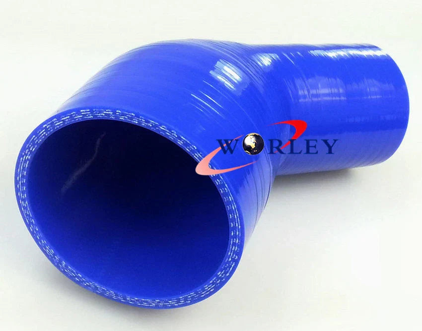 Silicone 45�� Reducer Elbow Hose Intercooler Pipe 64mm to 51mm - BLACK