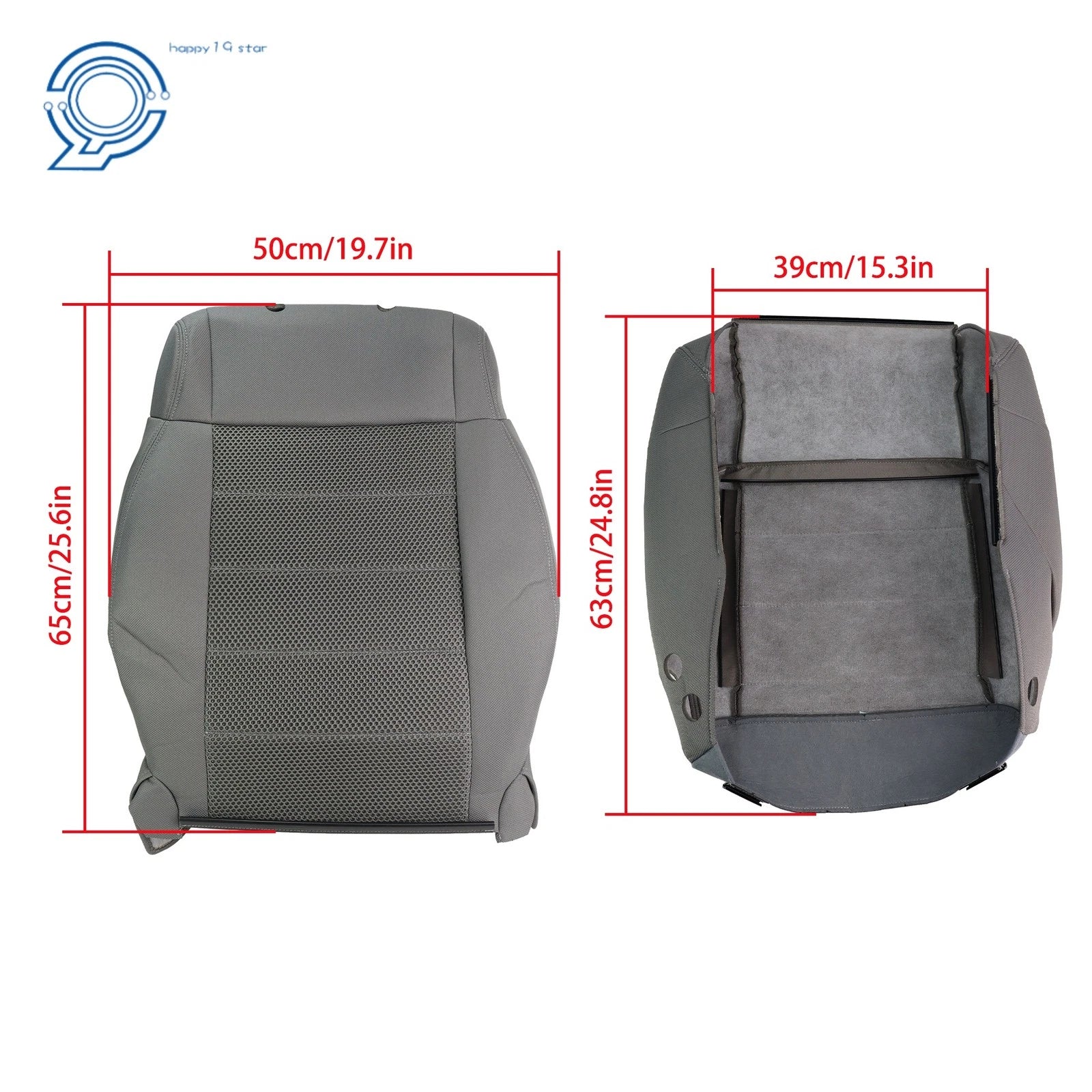 Cloth Driver Back Bottom Seat Cover Foam Cushion for Jeep Wrangler (2007–2012)