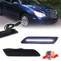2X Smoked Lens White LED Front Side Marker Lights for Chrysler Sebring (2007–2010)