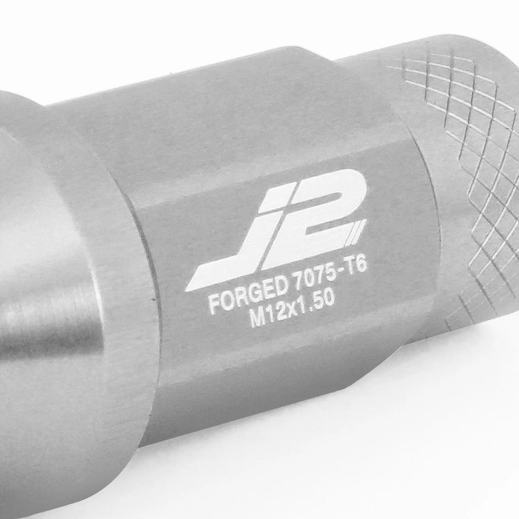 Set of 20 J2 7075-T6 Forged Aluminum Open-End Lug Nuts M12x1.5 for