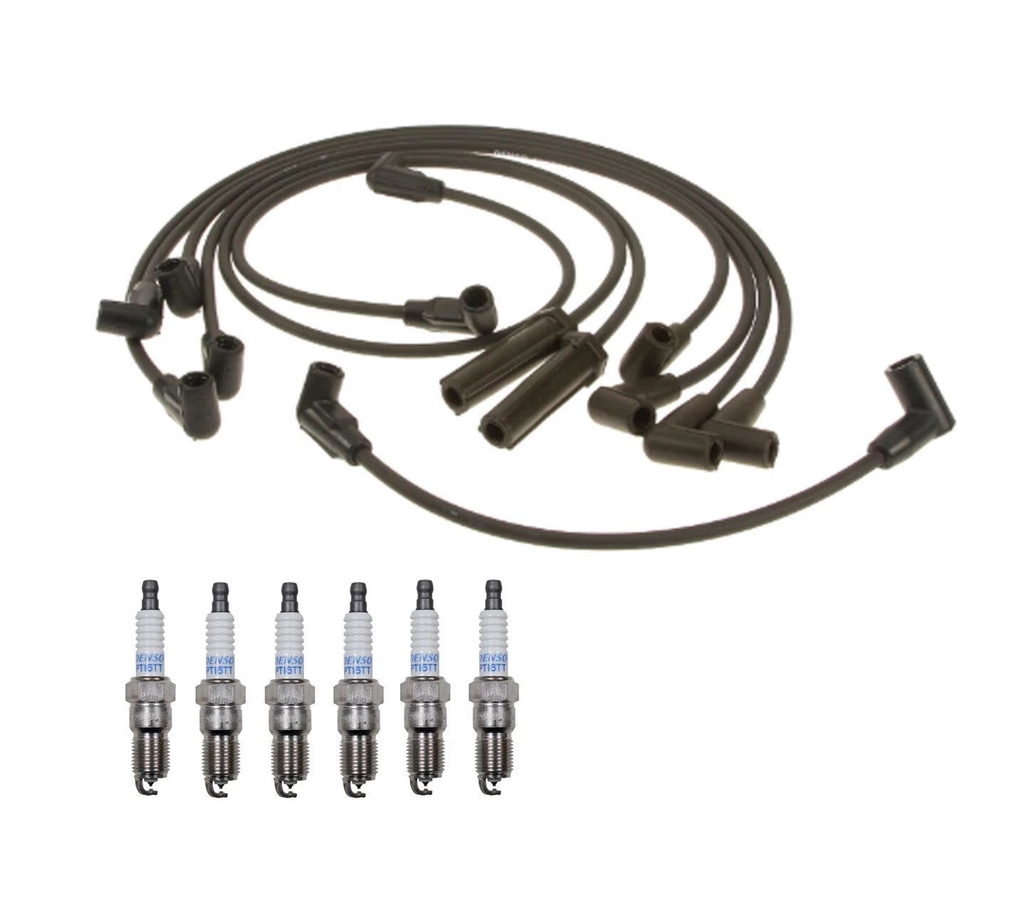 Denso Wire Set & 6 Platinum TT Spark Plugs for Chevy 4.3 V6 (1996–2002)