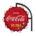 Coca Cola Bottle Metal Sign with LED Lighting Reproduction