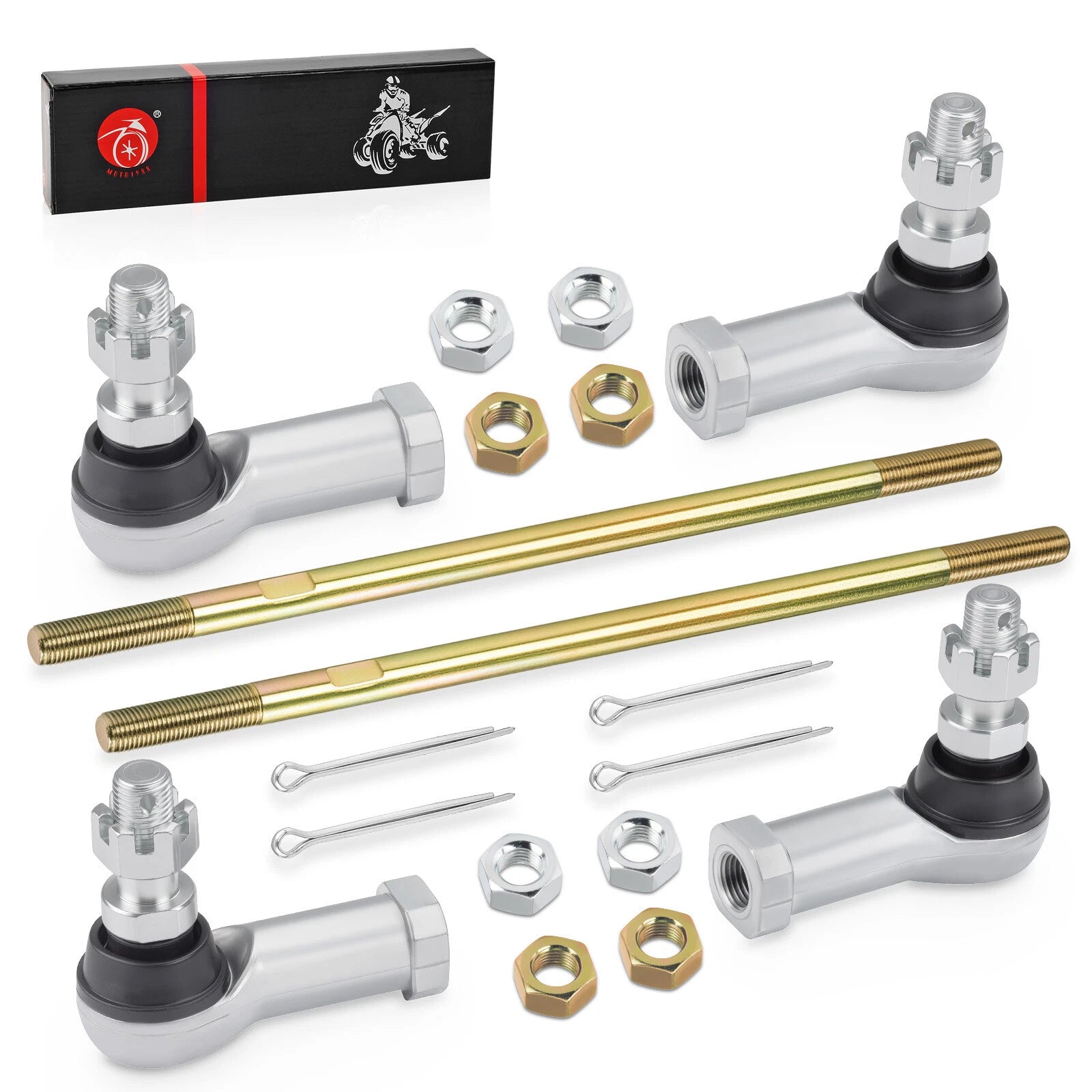 Set of 2 Tie Rod Ends for Honda Rancher 420 TRX420TM (2007–2013)