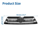 Front Upper Hood Bumper Grille for Toyota Highlander (2017–2019) Black