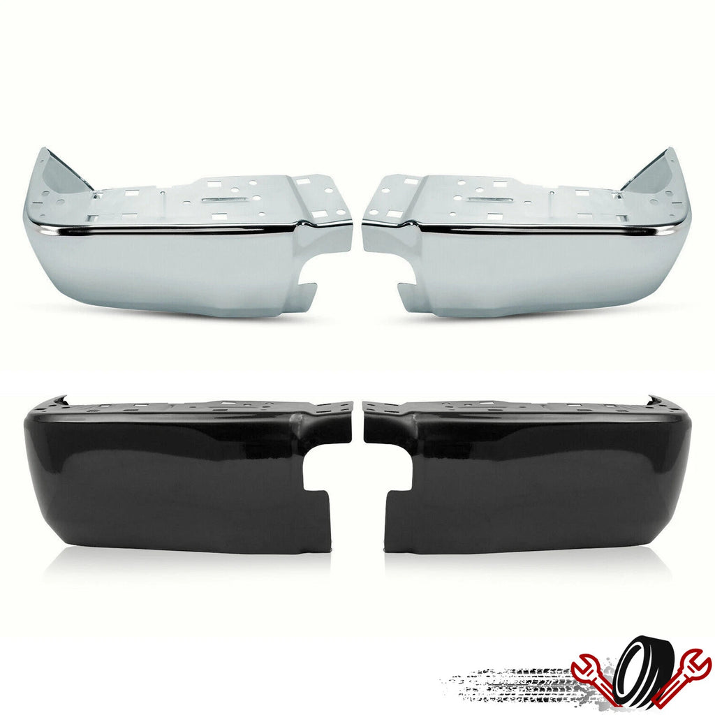 Set of 2 Rear Bumper End Caps for Toyota Tundra (2014–2021) Chrome