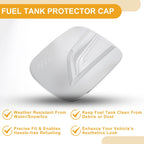 Fuel Tank Door Cap for Lexus NX (2022–2025) Chrome Silver Tone