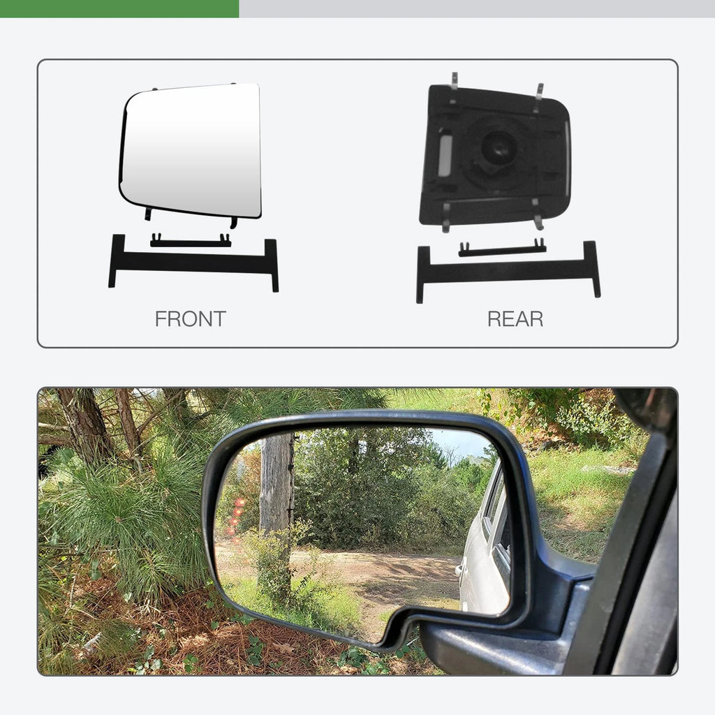 Driver Side Upper Glass Mirror for Chevy Express/GMC Savana (2004–2010)