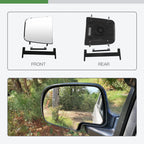 Driver Side Upper Glass Mirror for Chevy Express/GMC Savana (2004–2010)