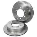2 x Rear Drilled Slotted Rotors for Prado KDJ120R KZJ120R RZJ120R (2003–2009)