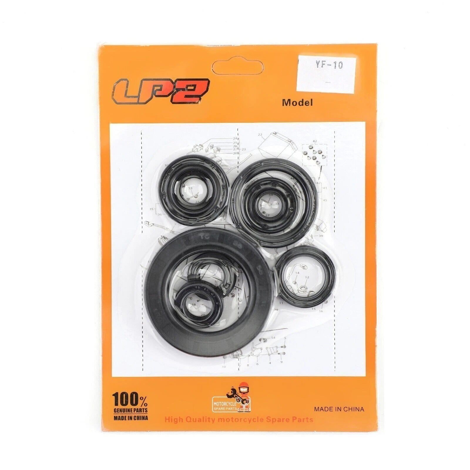 8pcs Engine Oil Seal Kit for Honda CR250R (1988–1991) CR500R (1989–2001)
