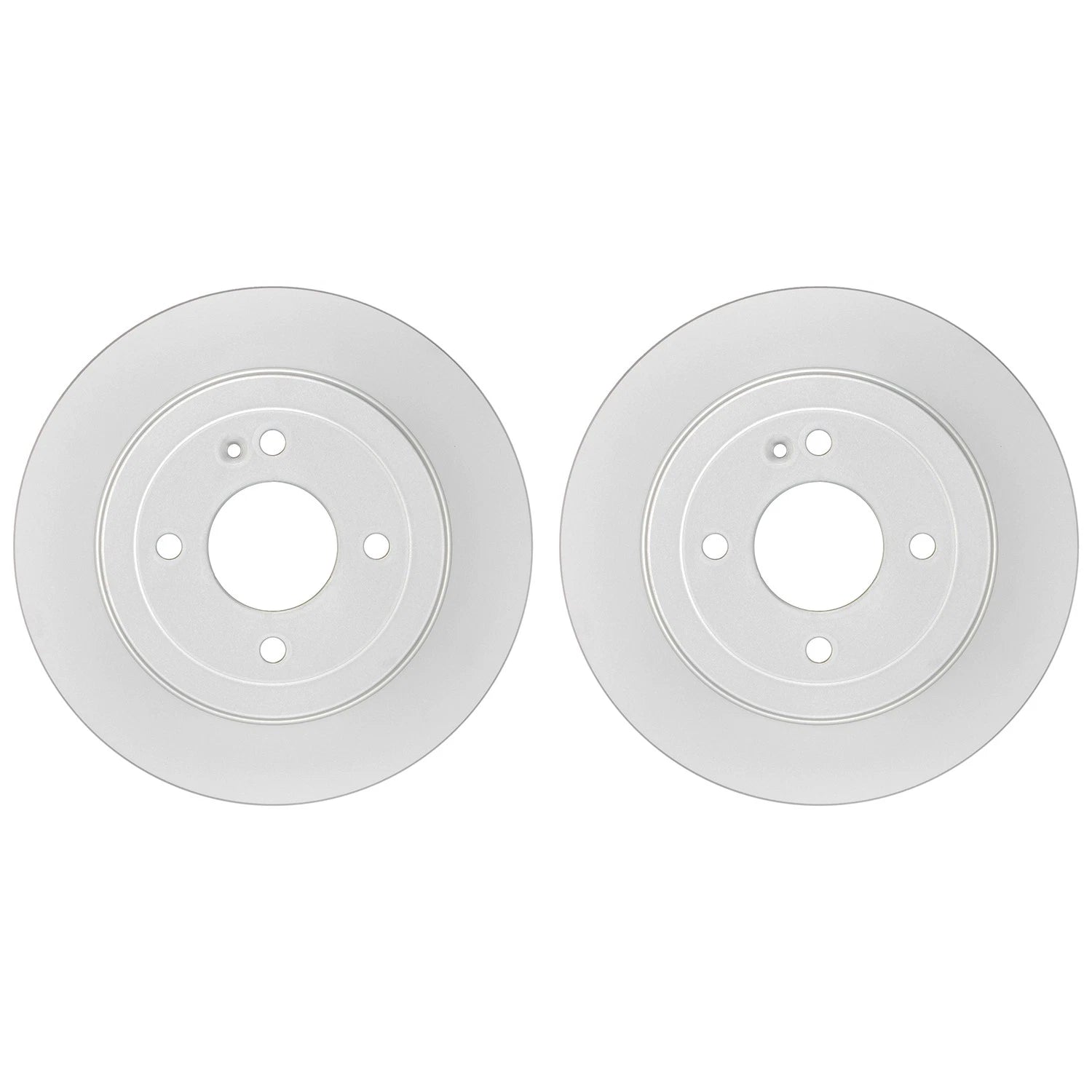 Set of 2 Bosch QuietCast Rear Disc Brake Rotors for Hyundai Accent Kia Rio