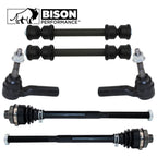 6pc Front Stabilizer Sway Bar Link & Tie Rod Kit for Chevy GMC