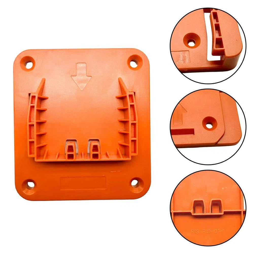 Battery Rack for RIDGID 18V Tools (with Integrated Tool Hanger)