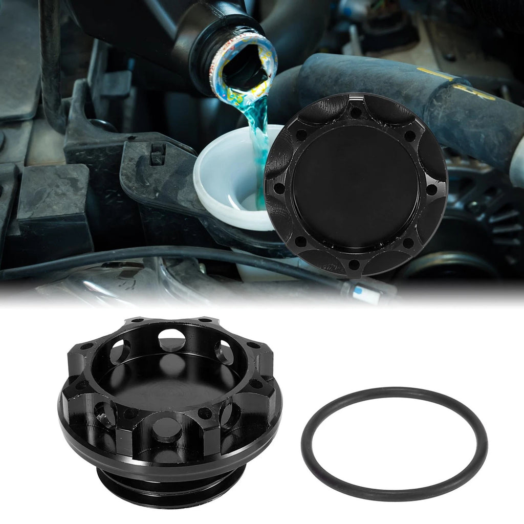 Black Aluminum Alloy Gas Oil Filler Plug Cover for Subaru 