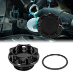 Black Aluminum Alloy Gas Oil Filler Plug Cover for Subaru 