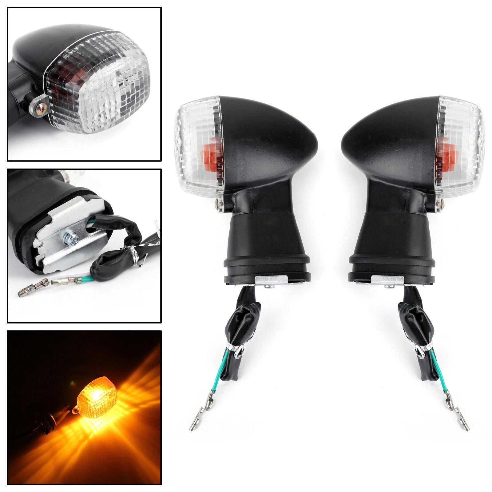 Front Turn Signal for Kawasaki EX 500R, Ninja ZX-6R, ZX-9R, ZX-12R, GPZ 500 (1984–2009)