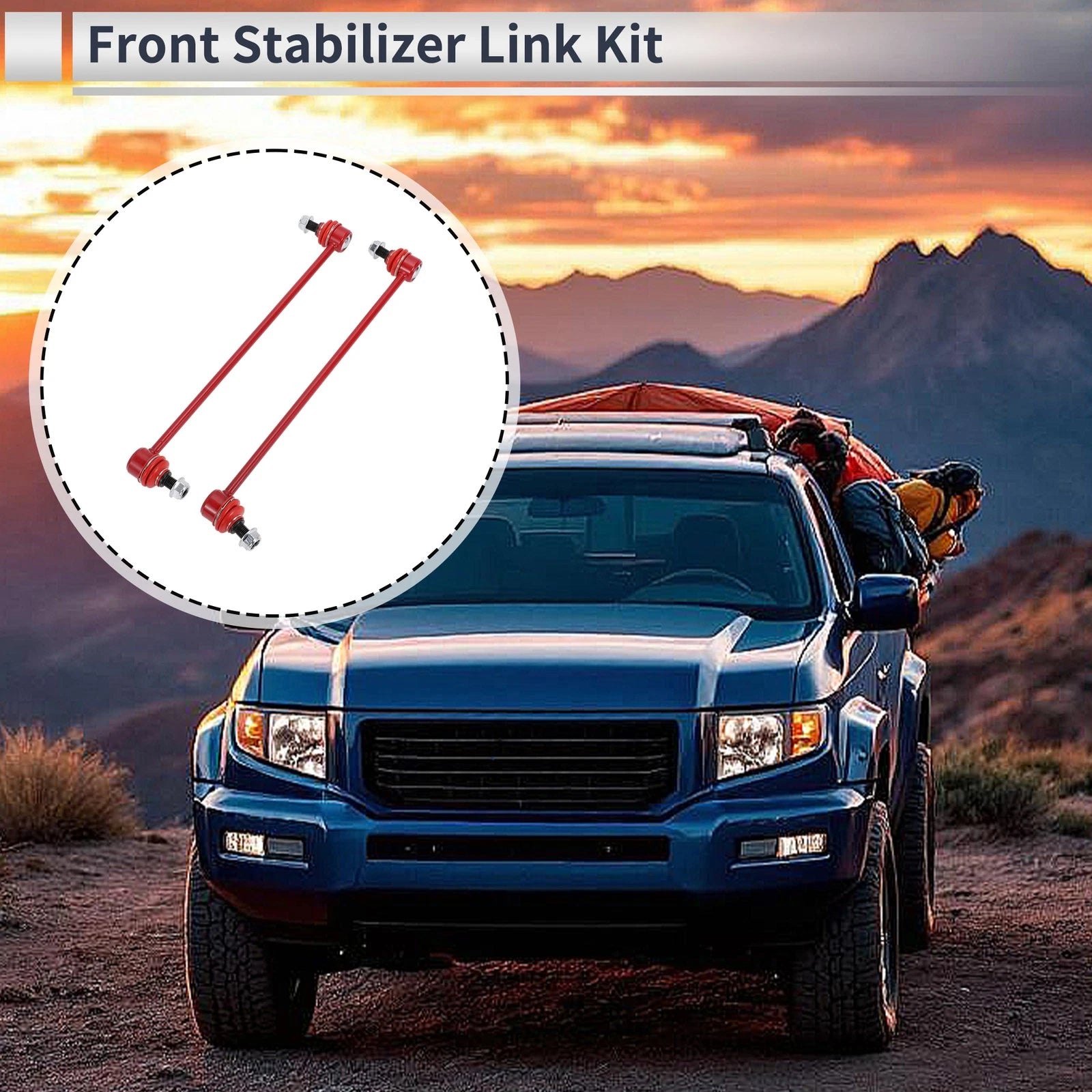 Set of 2 Front Stabilizer Bar Links for Honda Ridgeline (2006–2014) No.K750097