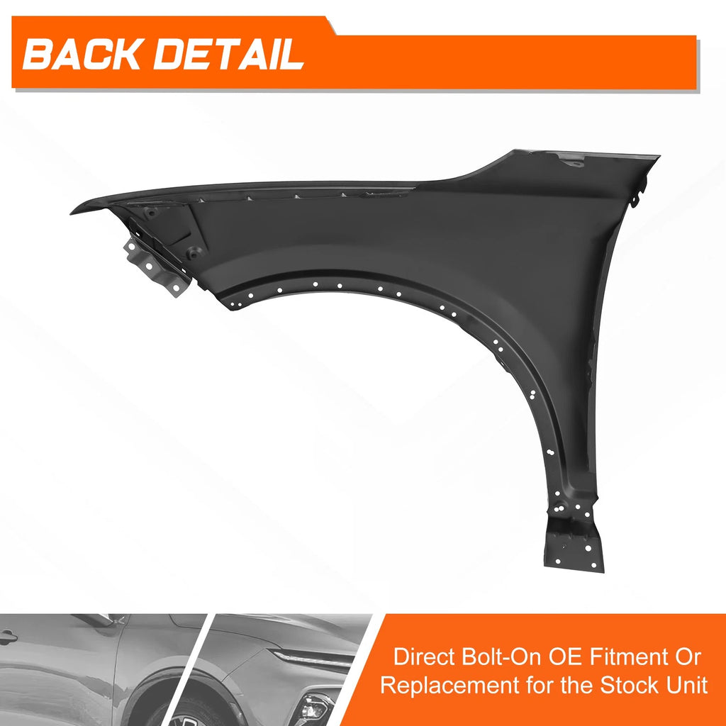 Steel Front Passenger Right Side Fender Panel for Chevrolet Blazer (2019–2025)