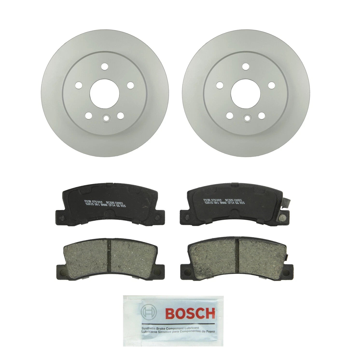 2X Rear Solid Rotors & Ceramic Disc Brake Pads Kit for RX300 (2004–2006)