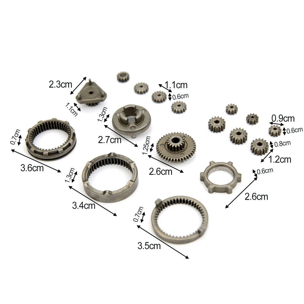 17pcs Metal Gear Set for Brushless Lithium Electric Drill
