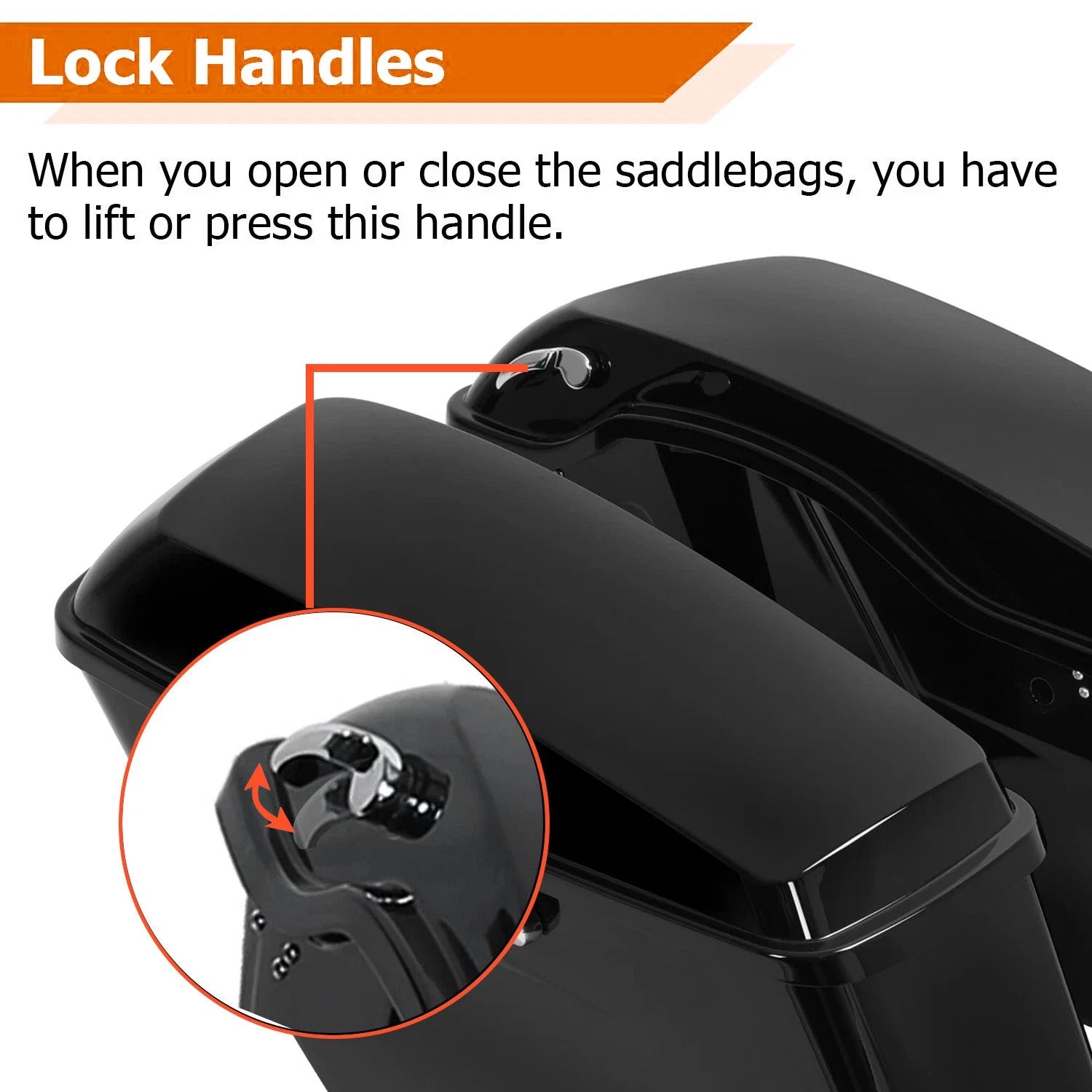 Hard Saddlebags with Latch Keys for Harley Touring Models (1994–2013)