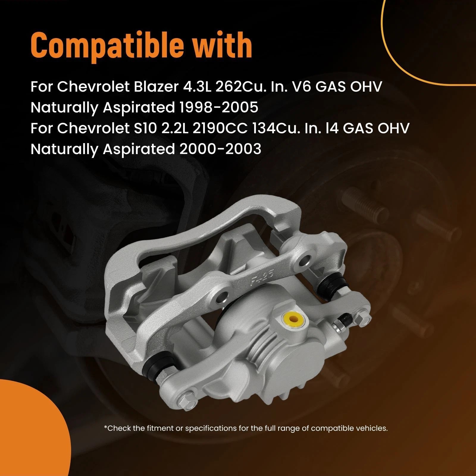 Rear Disc Brake Caliper for GMC Jimmy Sonoma (1998–2004)