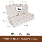 Waterproof Pet Mat Rear Seat Cover for AU Car SUV - Dog Cat Non-Slip