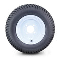 Set of 2 Lawn Mower Tires 20X8-10 4-Ply with 4x4" White Wheel 13039