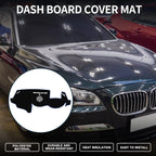 Dashboard Cover Mat for BMW 6 Series (2003–2010) Sun Protector Black Blue
