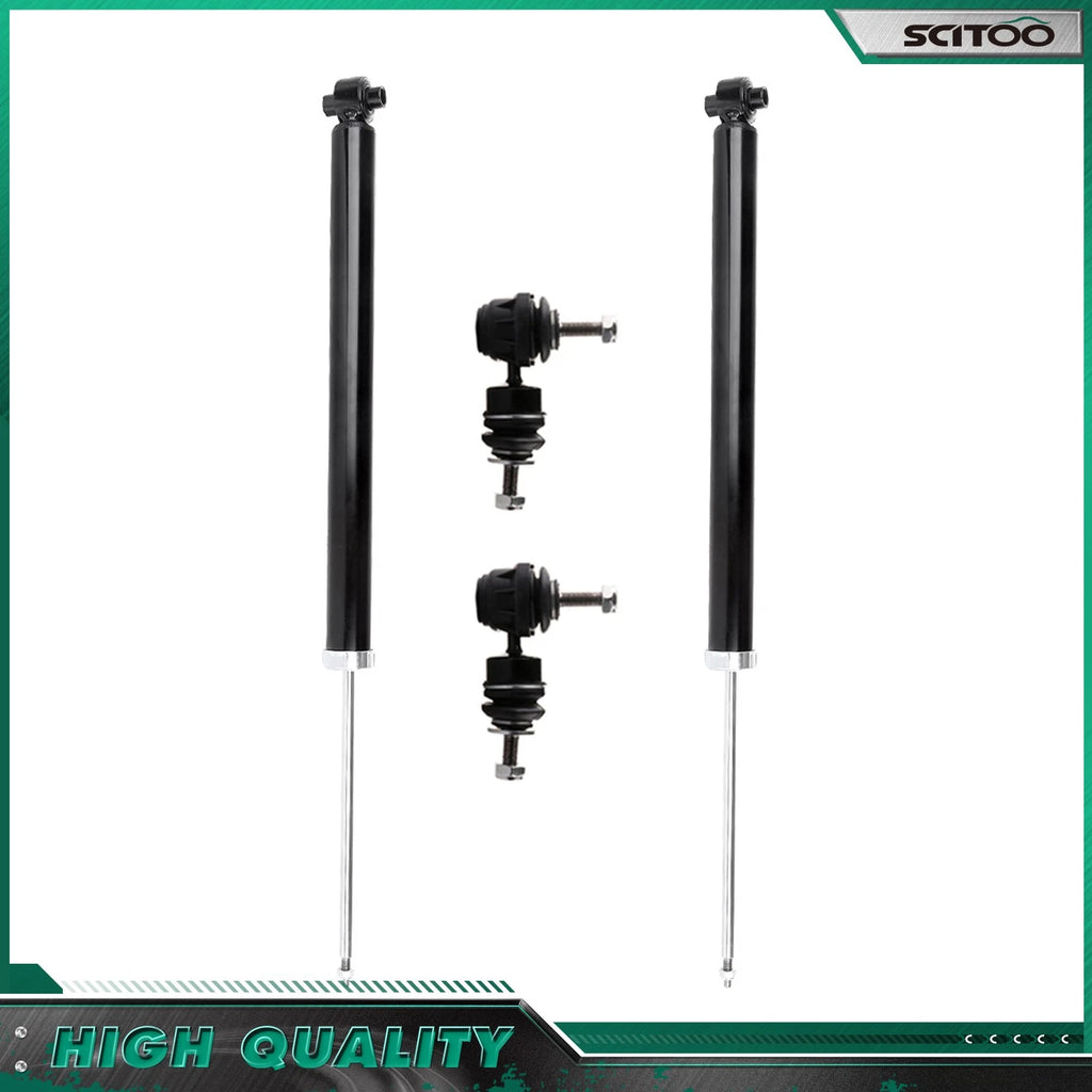 Set of 2 Rear Shock Absorbers & Sway Bar End Links for Mazda 3 (2004–2013)