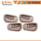 Set of 4 Inside Door Handles for Toyota Corolla/Chevrolet Prizm (1998–2002)
