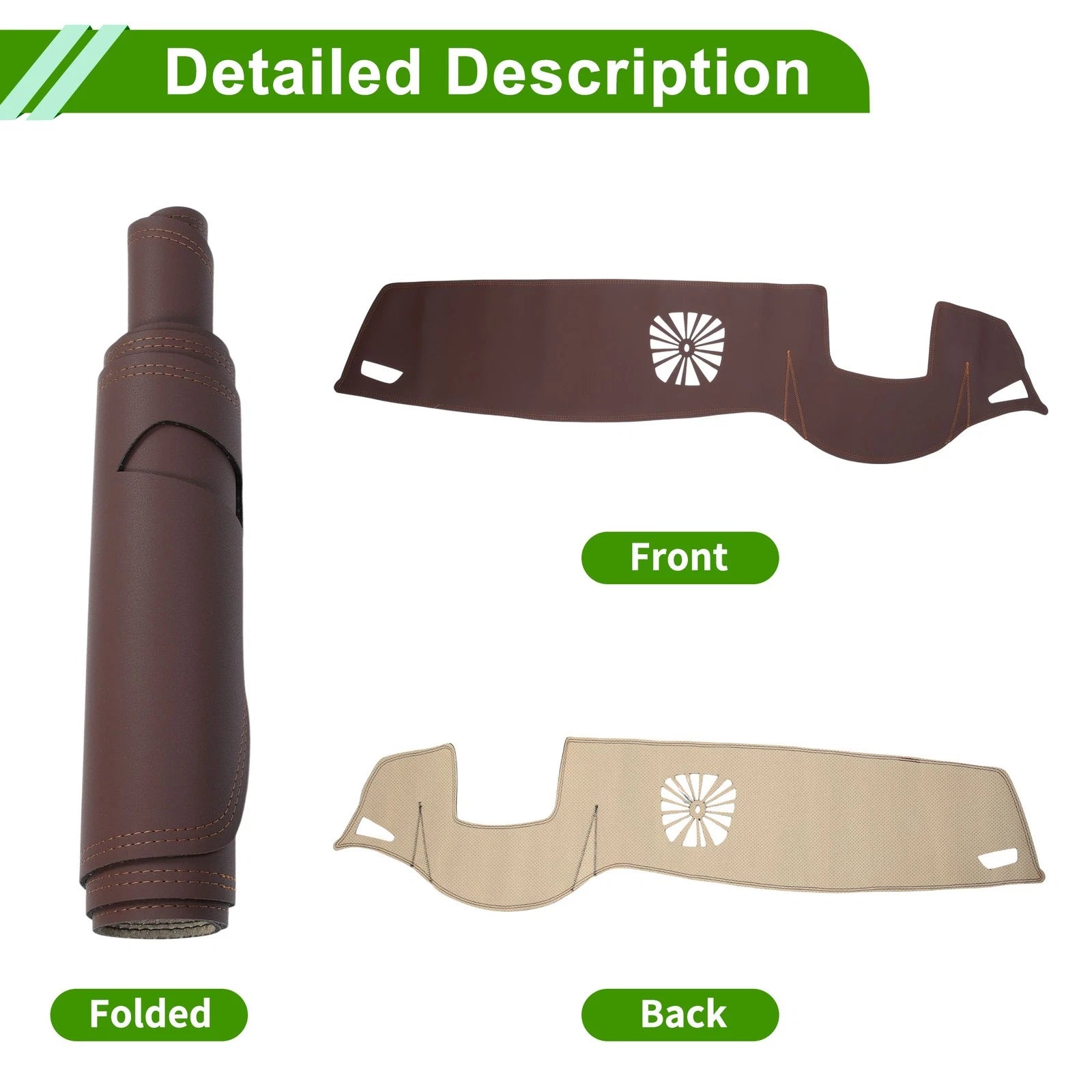 Dashboard Cover for BMW 7 Series (2009–2014) Dash Mat Carpet Brown