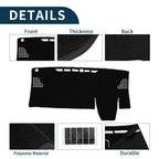 Dashboard Cover Mat for Toyota Voxy Noah (2022–2024) with Sticker Black