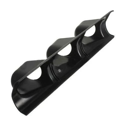 A-Pillar Pod 3 x Triple Gauge Holder for Car 52mm Bendable Black