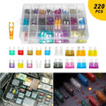 220 Pcs Blade Fuse Assortment Kit for Automotive Vehicles (US)
