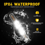 2X Amber/White LED Emergency Strobe Lights for Truck ATV (12-24V)