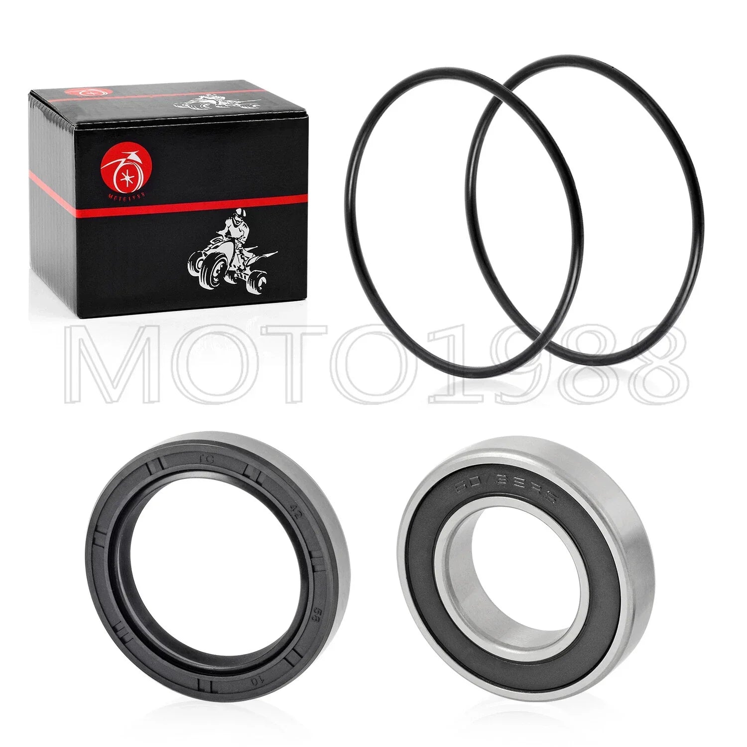 Left Rear Axle Wheel Bearings Seals for Honda Foreman TRX500 (2005–2013)