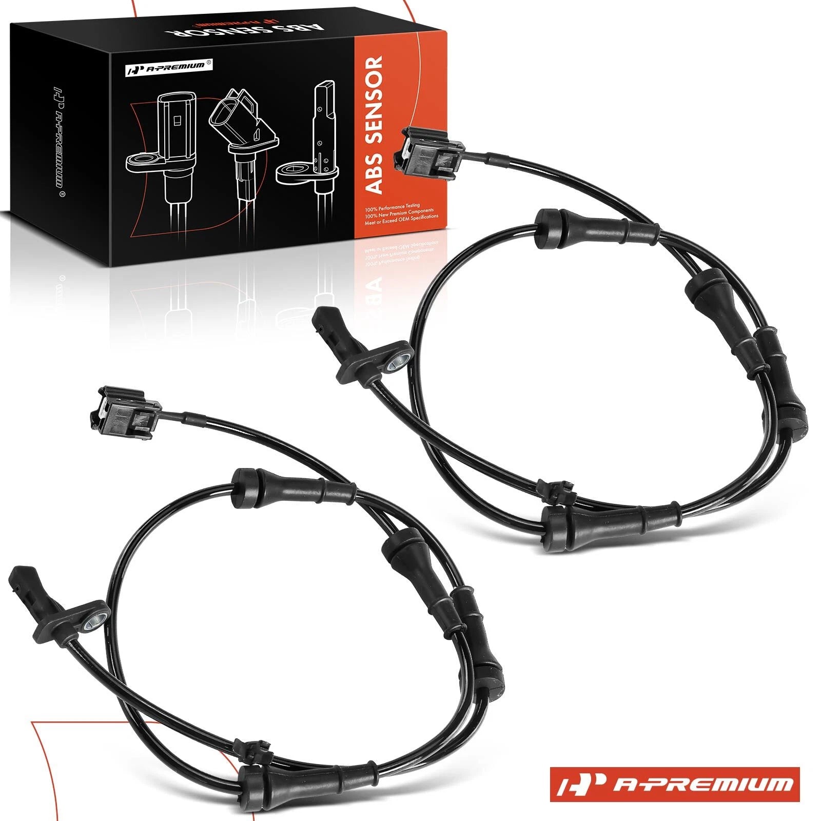 2X Rear ABS Wheel Speed Sensors for Nissan Juke (2011–2017)