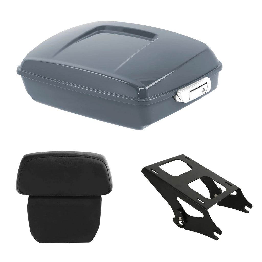 Chopped Trunk Backrest Mount for Harley Street Glide (2014–2026) Gunship Gray