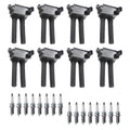 Set of 8 Ignition Coils & 16 NGK Platinum Spark Plugs for Dodge Charger Ram 1500 (2009–2023)
