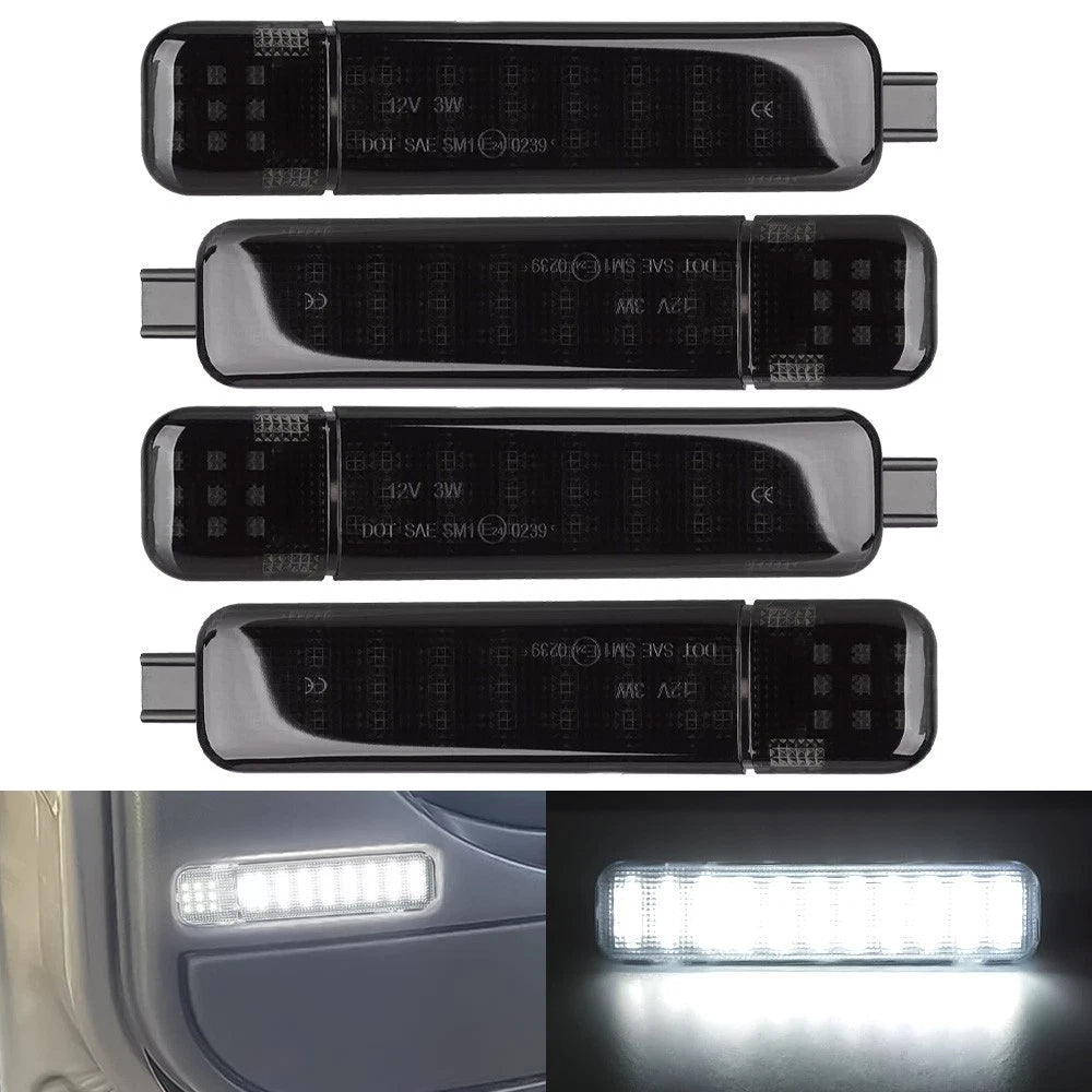 4X LED Door Courtesy Lights for Chevy C/K Silverado Tahoe GMC Sierra (1995–2007)