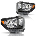 Direct Replacement Headlight for Toyota Tundra (2014–2020) Black Housing Amber Corner
