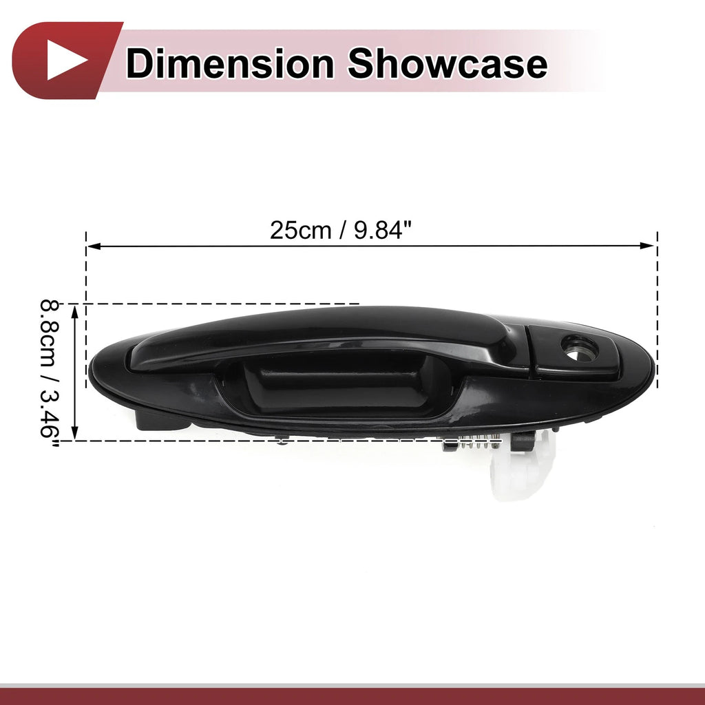 Car Exterior Door Handle for Hyundai Sonata (2015–2019) No. 836503C000 Black ABS