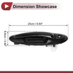 Car Exterior Door Handle for Hyundai Sonata (2015–2019) No. 836503C000 Black ABS