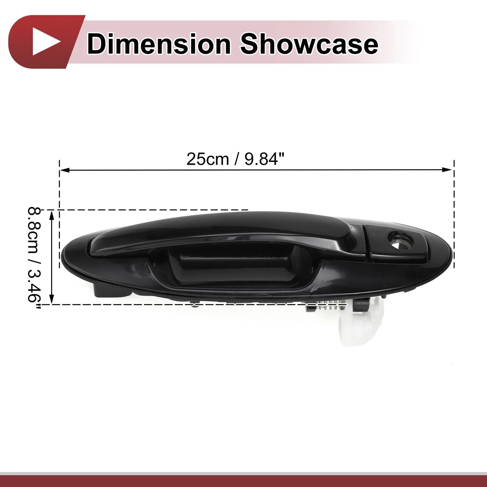 Car Exterior Door Handle for Hyundai Sonata (2015–2019) No. 836503C000 Black ABS