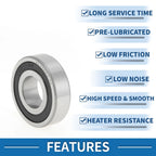 Deep Groove Ball Bearing P4 for Scooter Skateboard Wheel (22x50x14mm)