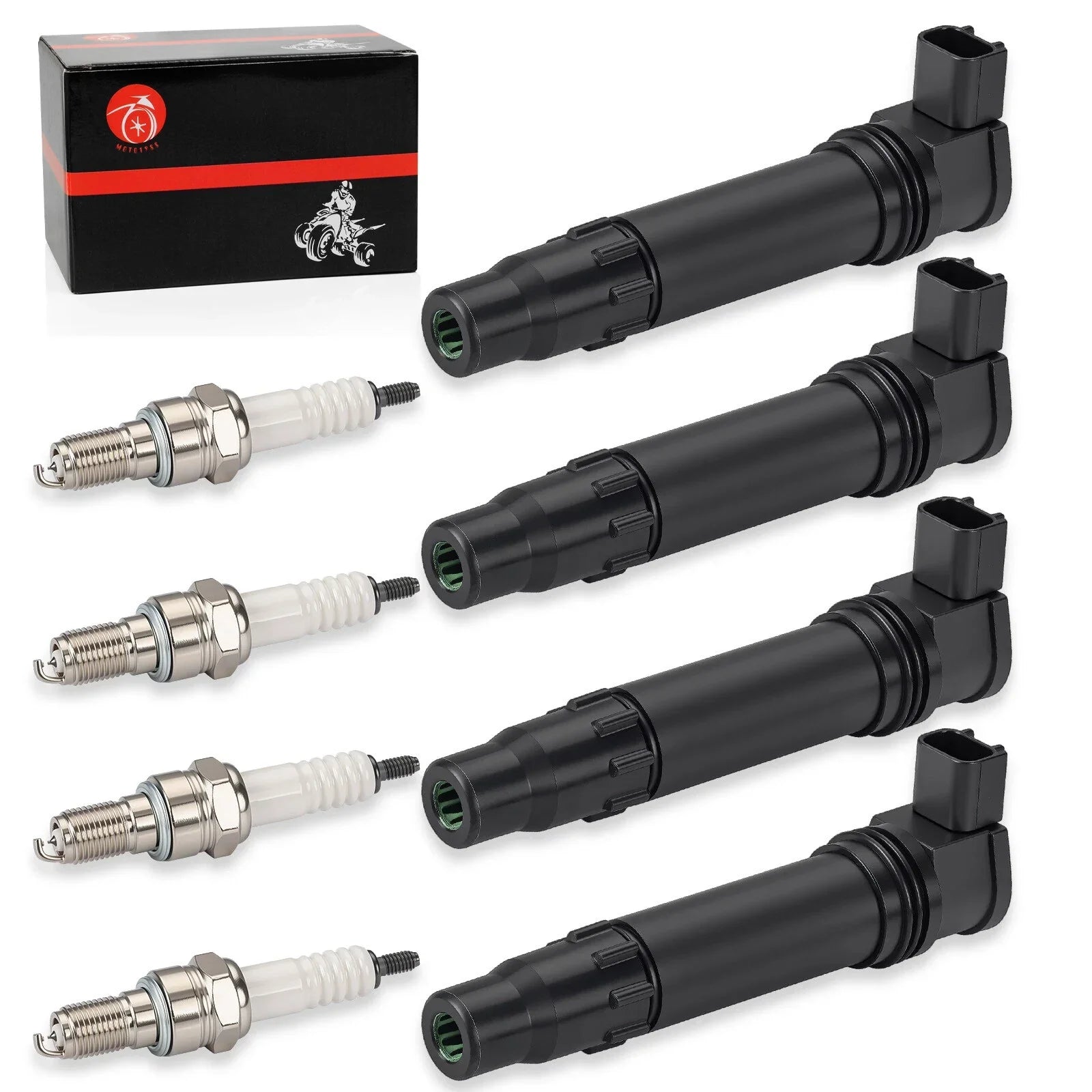 4X Ignition Coils Iridium Spark Plug for Honda CBR600RR (2007–2010)